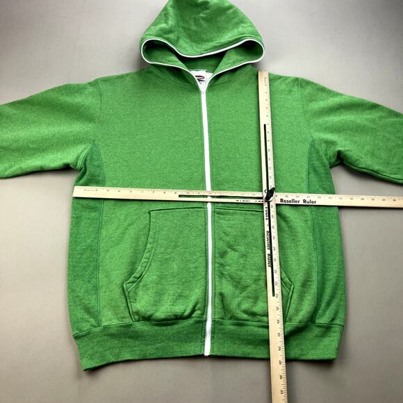 Masterpiece Hoodie Sweatshirt Adult Large Green Full Zip College Made in Japan - Picture 7 of 10